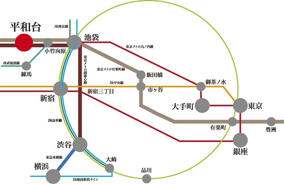 周辺路線図