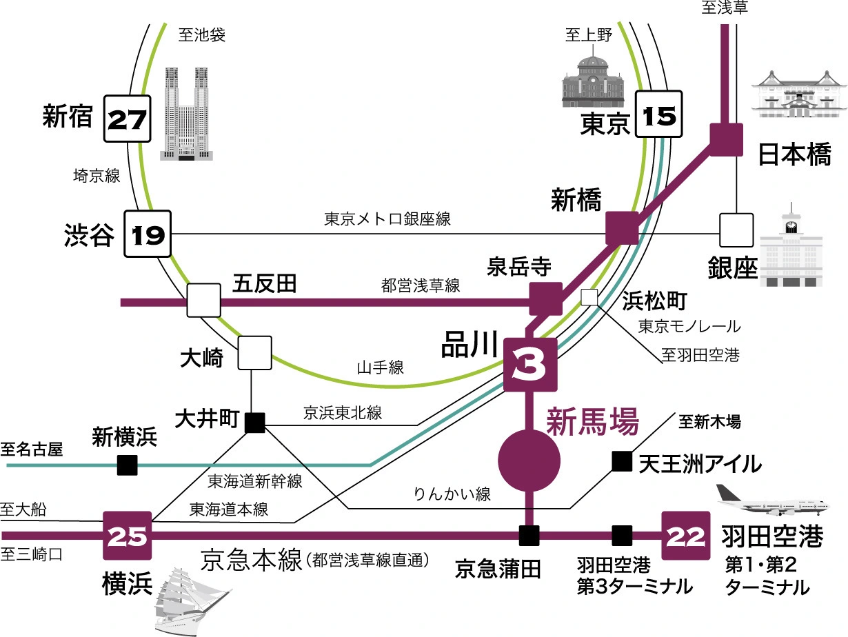 周辺路線図